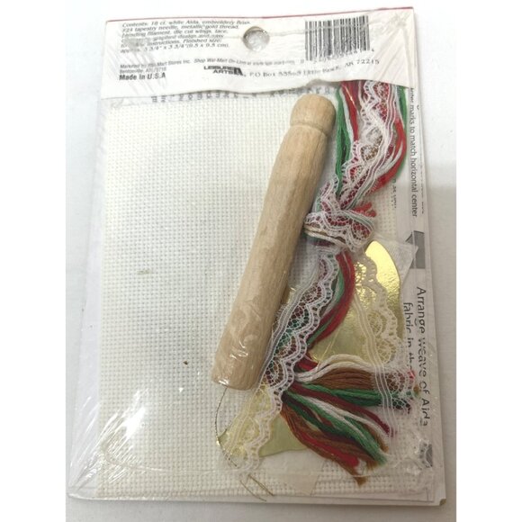 Holiday Time Angel Ornament Kit With Peppermint Heart Cross-Stitch Design - Picture 3 of 4